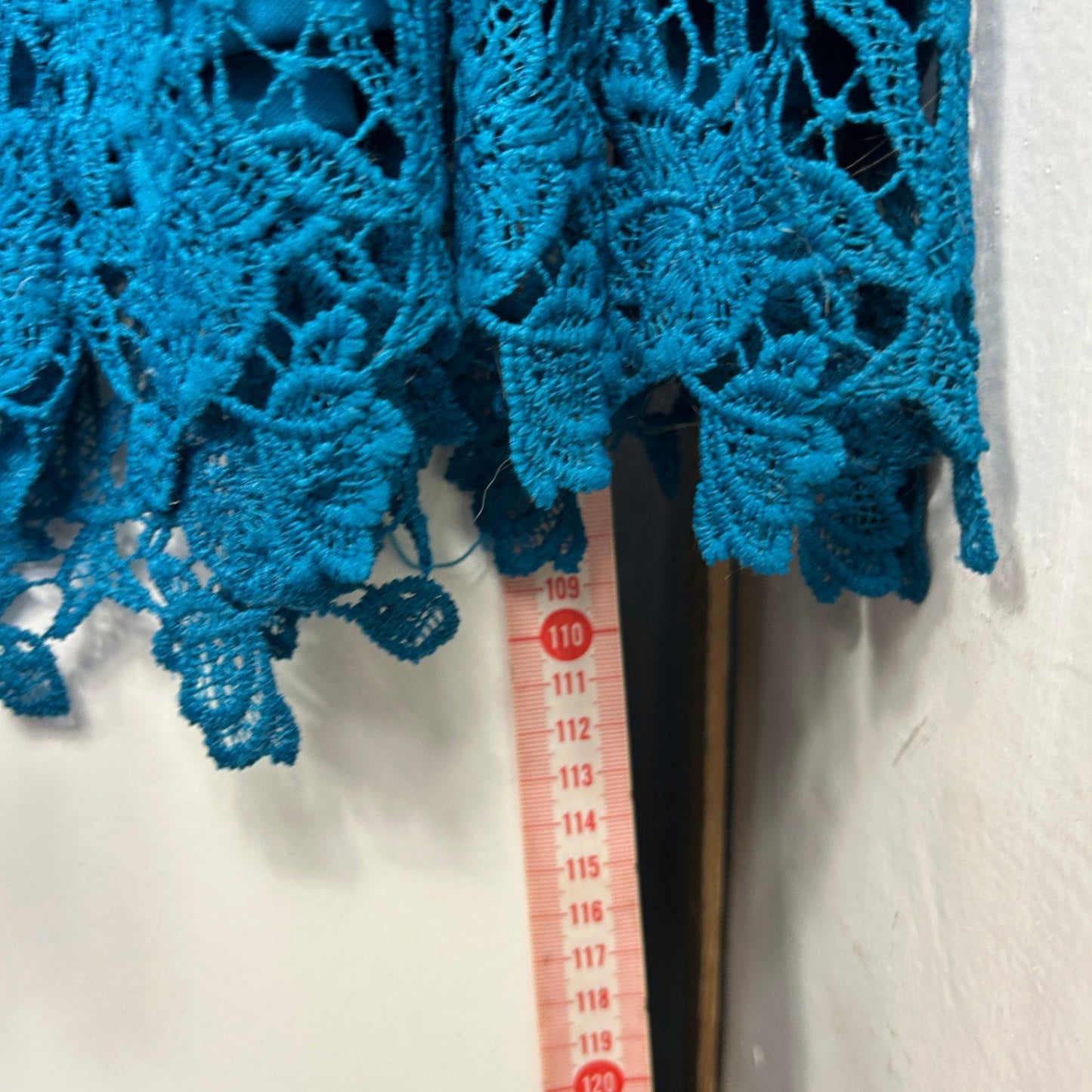 Millers Teal Blue Sleeveless Lace Overlay Sheath Dress Size 16