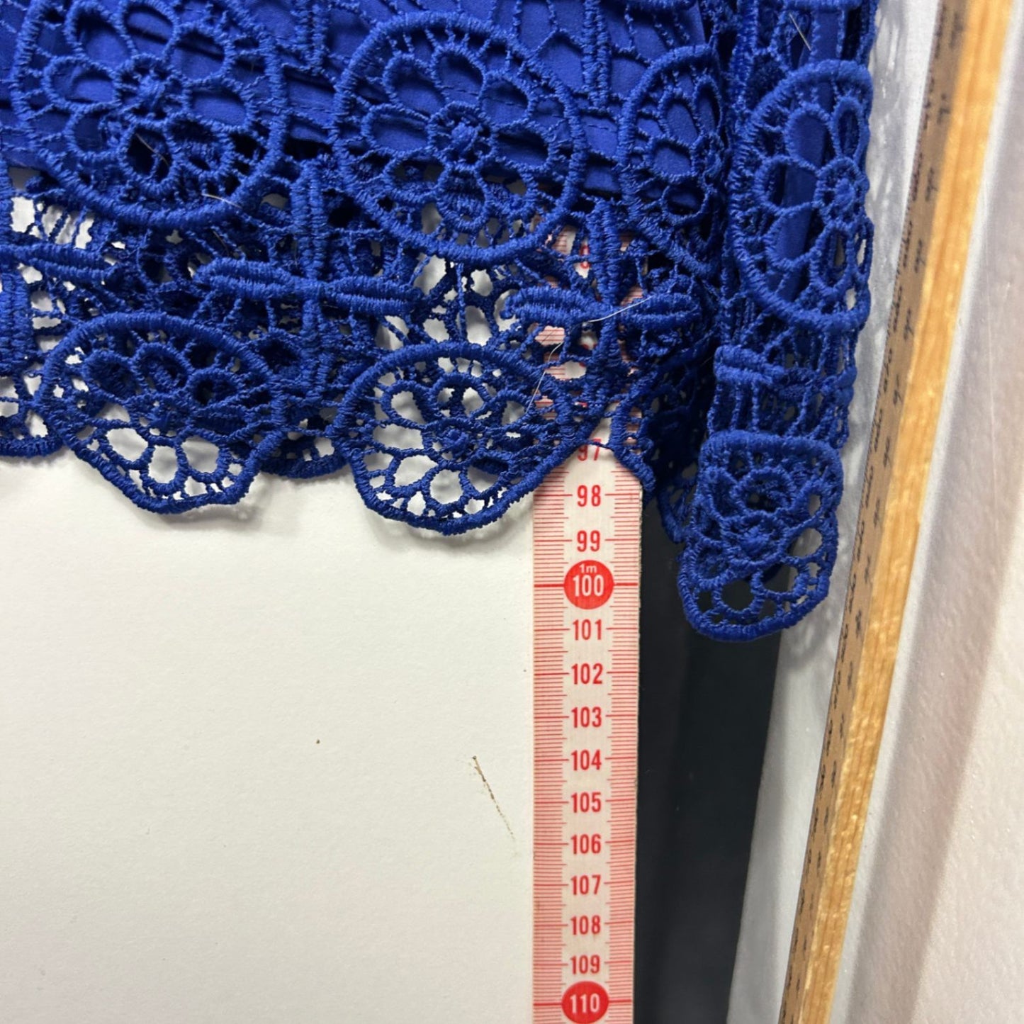 Target Cap Sleeve Blue Lace Overlay A-line Dress Size 18