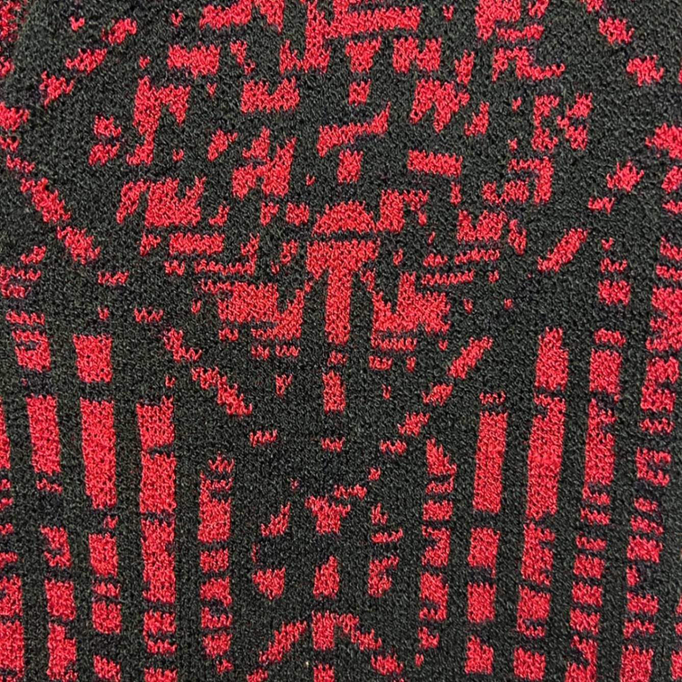 City Chic Black Red Hooded Longline Cardigan Jumper Size 14 Plus XS Aztec Print