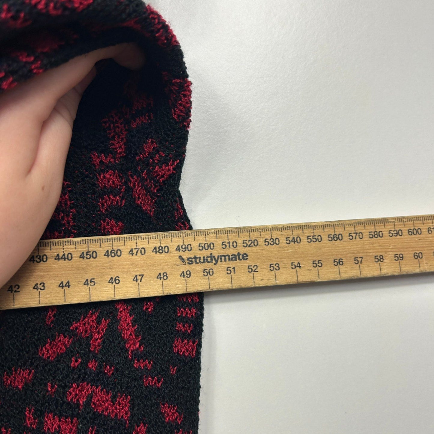 City Chic Black Red Hooded Longline Cardigan Jumper Size 14 Plus XS Aztec Print