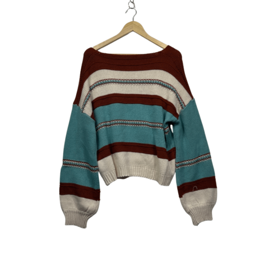 SHEIN Multicoloured Striped Oversized Jumper Size XL 16