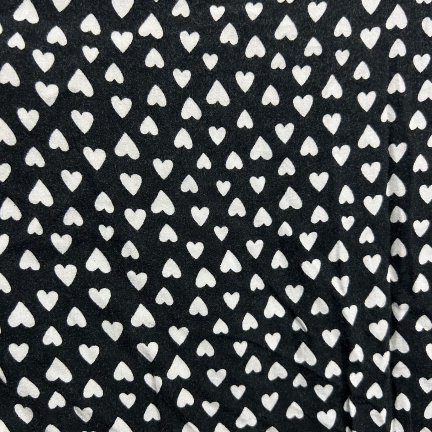 Alexia Black White Heart Print Viscose Long Sleeve Fit Blouse Size 24