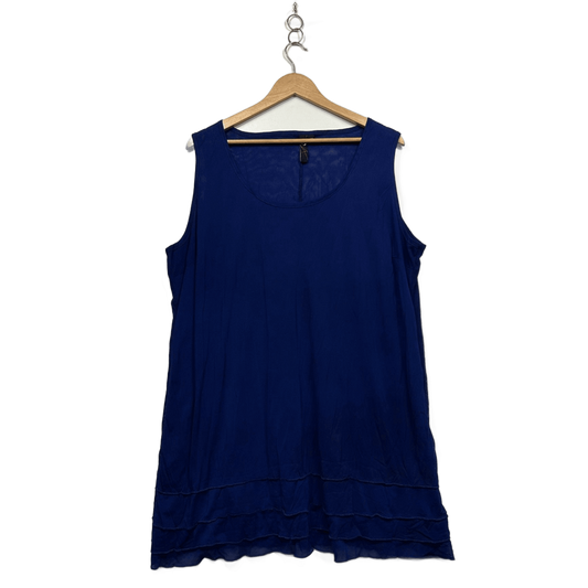 Taking Shape Blue Sleeveless Tunic Top Size 18 Plus