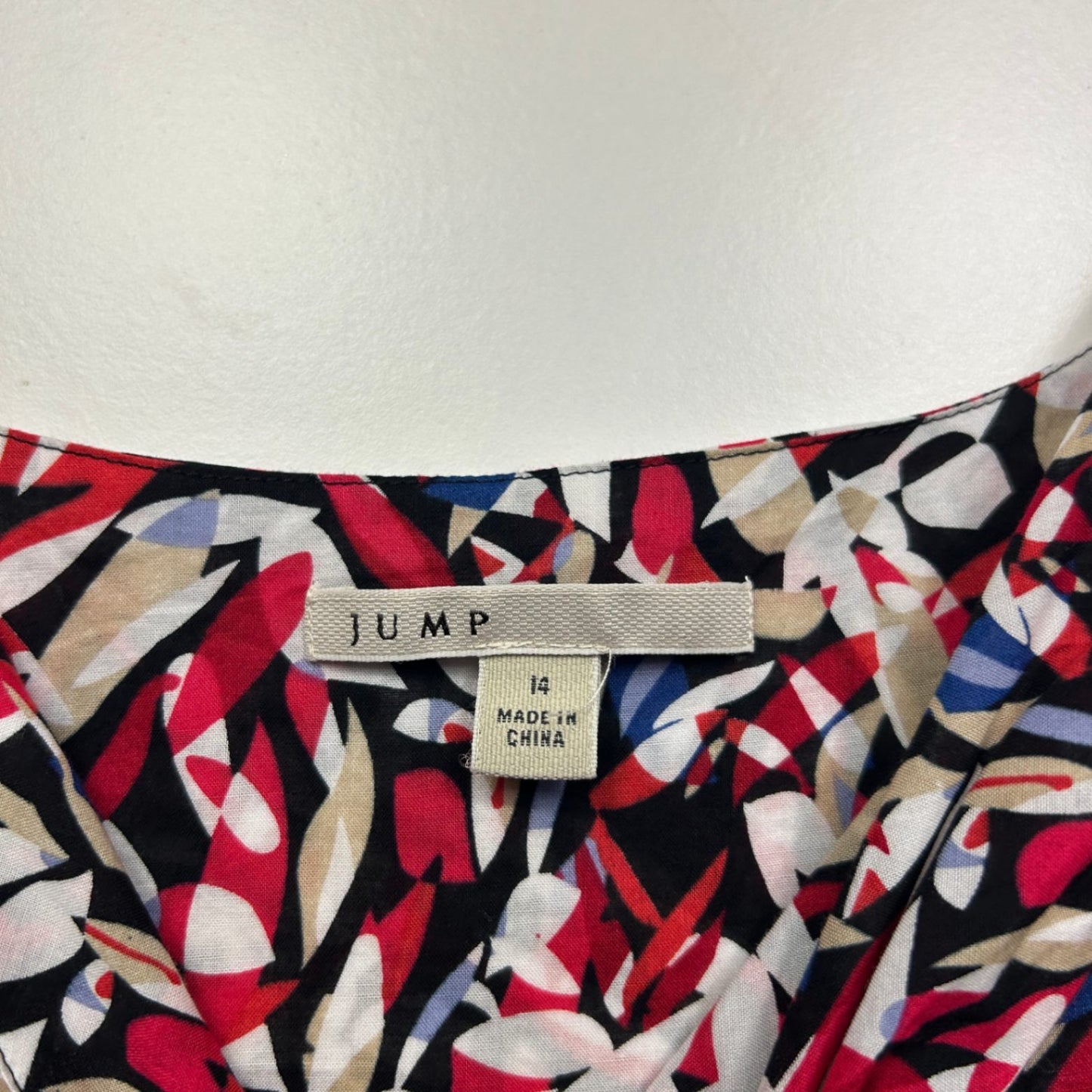 Jump Womens Multicoloured Midi Length Fit & Flare Dress Size 14