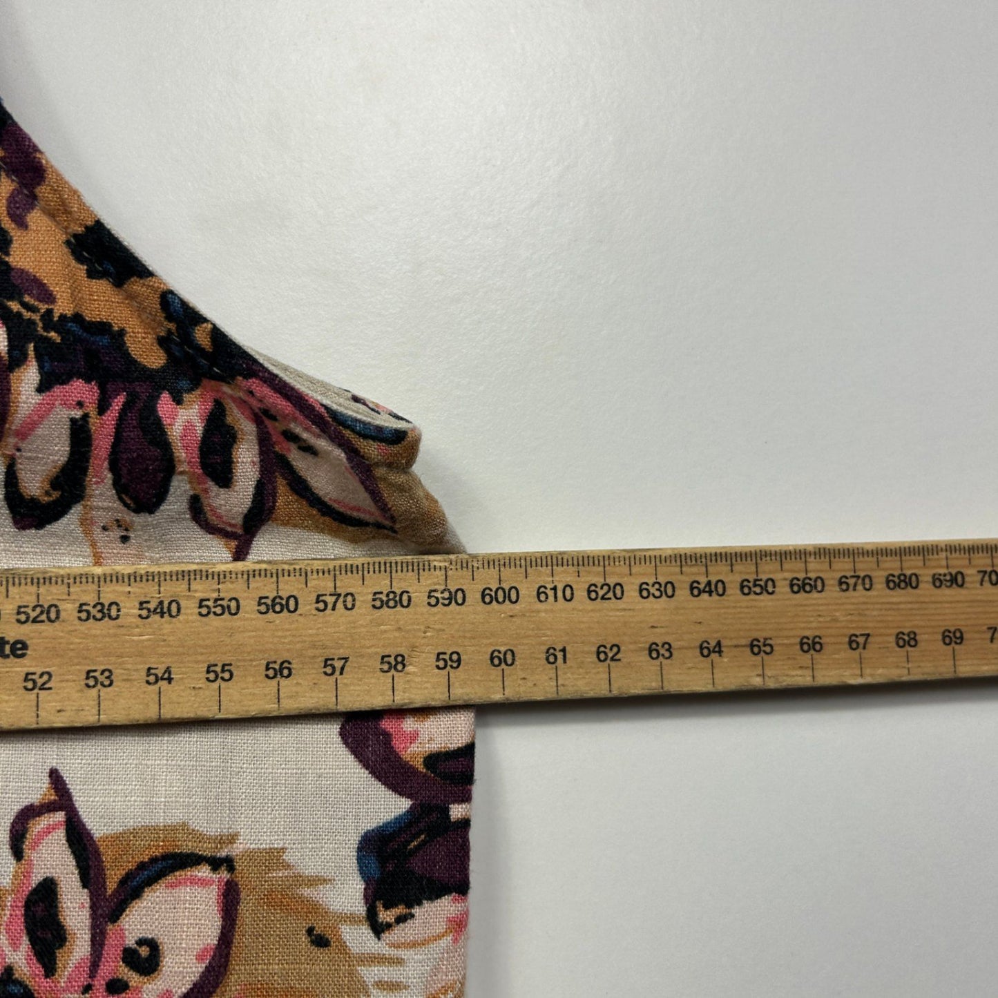 Suzanne Grae Linen Sleeveless Floral Top Blouse Size 20