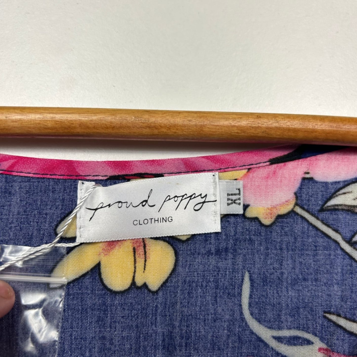 Proud Poppy Multicoloured Floral Short Sleeve Midi Dress Size XL