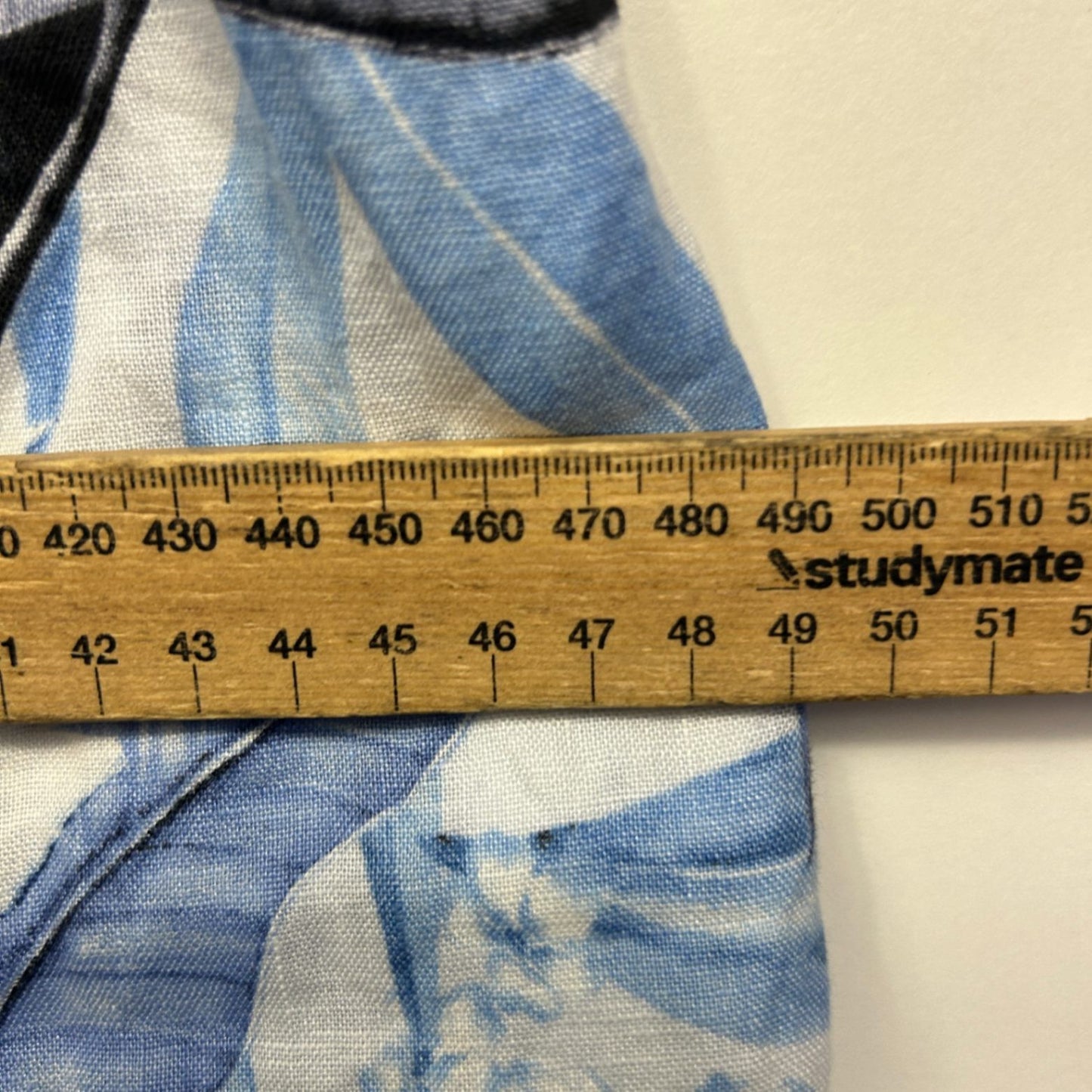 Trent Nathan Women's Blue White Linen Floral Sleeveless Dress Size 12