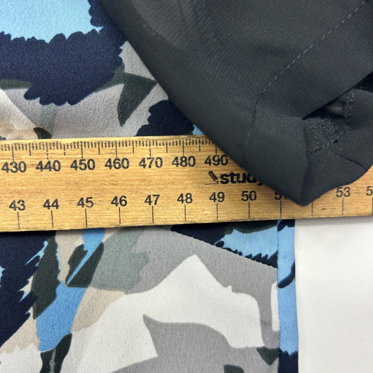 New Vero Moda Blue Black Grey Short Sleeve Round Neck Shift Dress Size Large