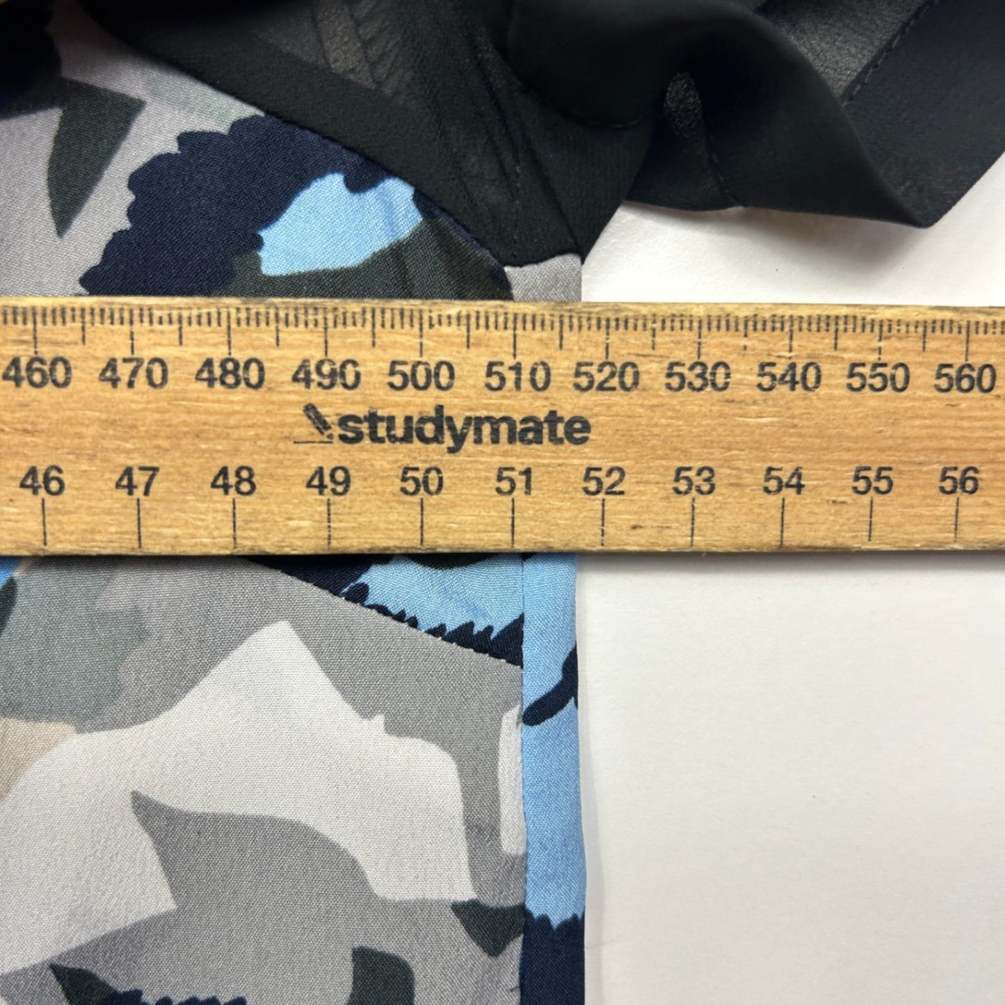 New Vero Moda Blue Black Grey Short Sleeve Round Neck Shift Dress Size Large