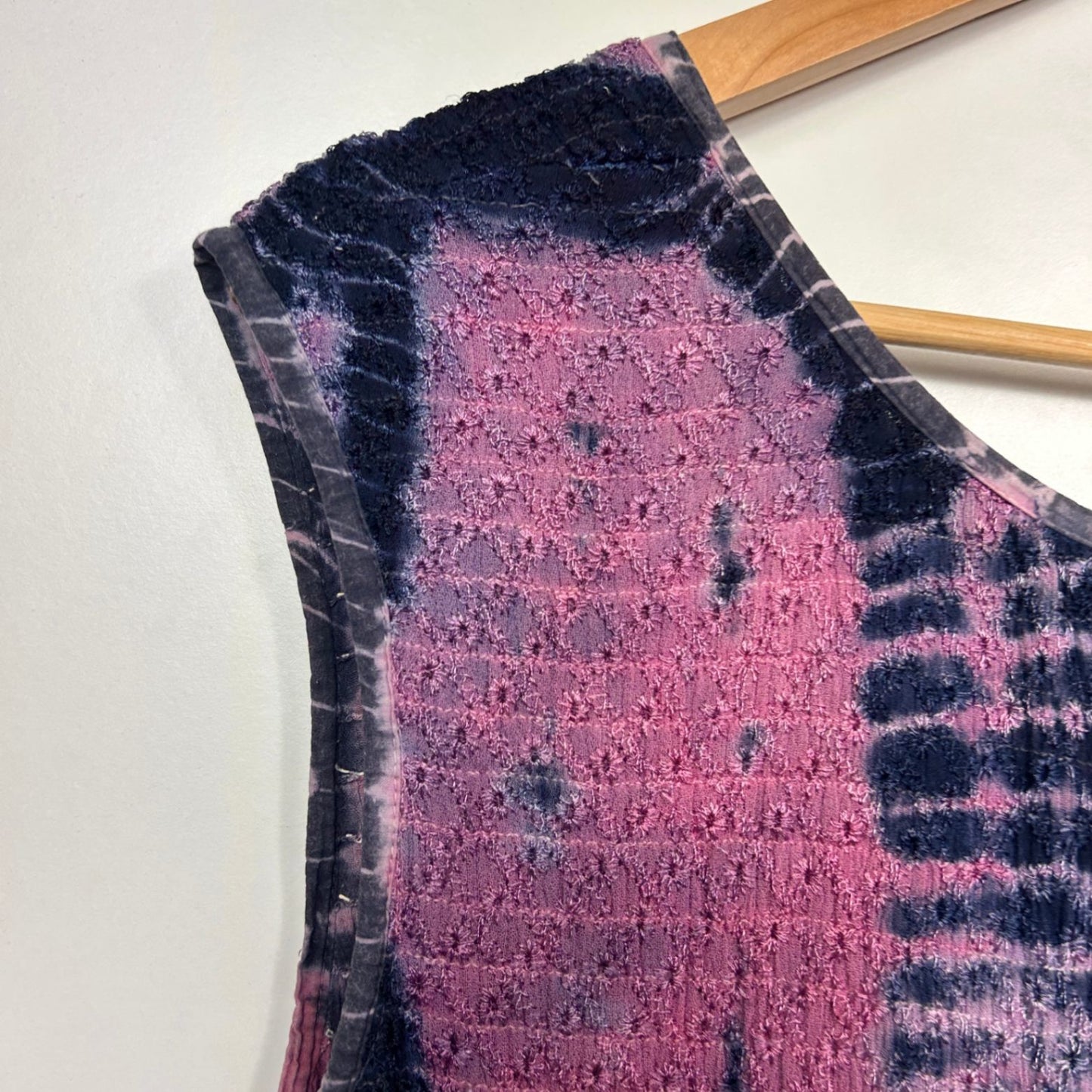 Boho Tie-Dye Sleeveless Rayon Hippie Maxi Dress Size XL 16