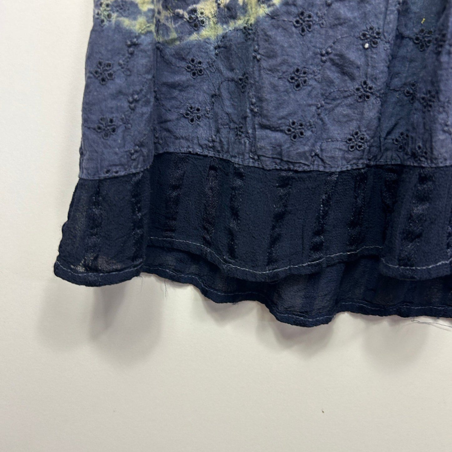 Boho Tie-Dye Sleeveless Rayon Hippie Maxi Dress Size XL 16