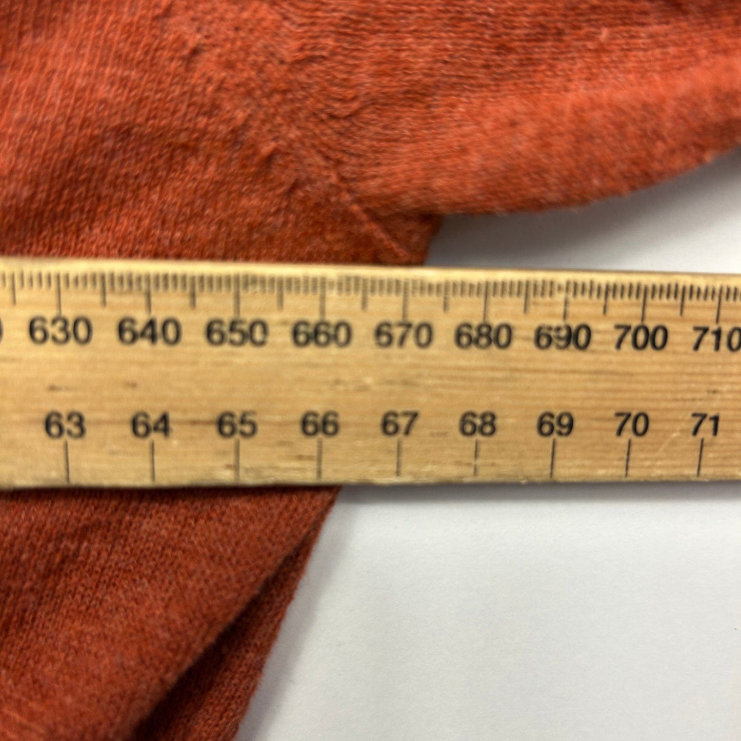 Avella  Rust Orange Cotton Blend Long Sleeve Cardigan Size 26