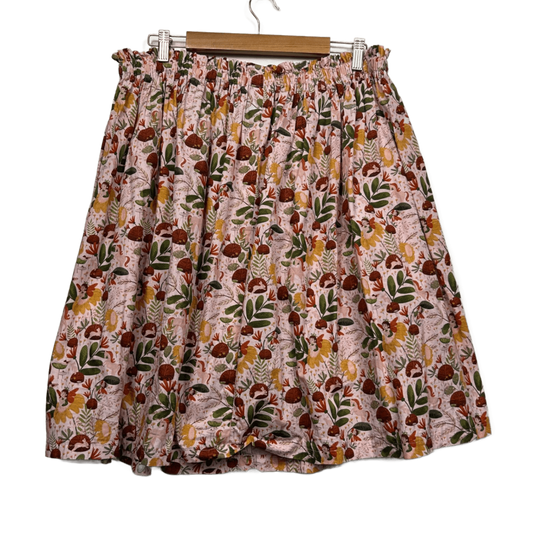 Handmade Skirt Fit 16 - 18 Elastic Waist Fairycore Rabbits Toadstool Unicorns