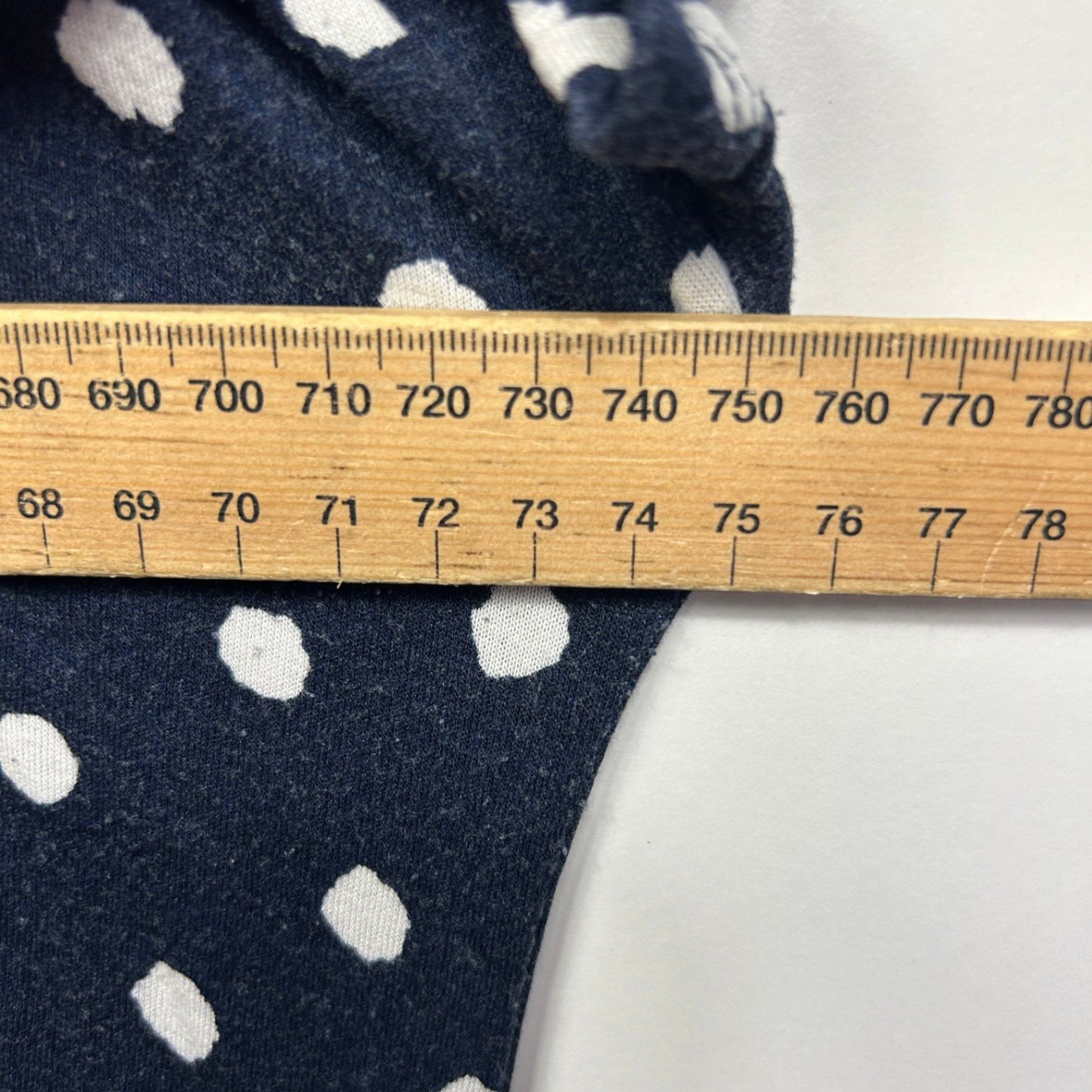 Autograph Navy Blue Viscose Short Sleeve Tunic Top Size 26