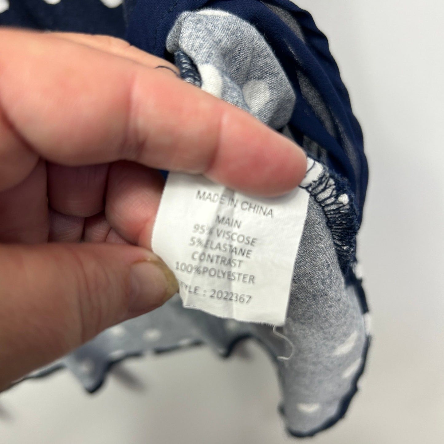 Autograph Navy Blue Viscose Short Sleeve Tunic Top Size 26