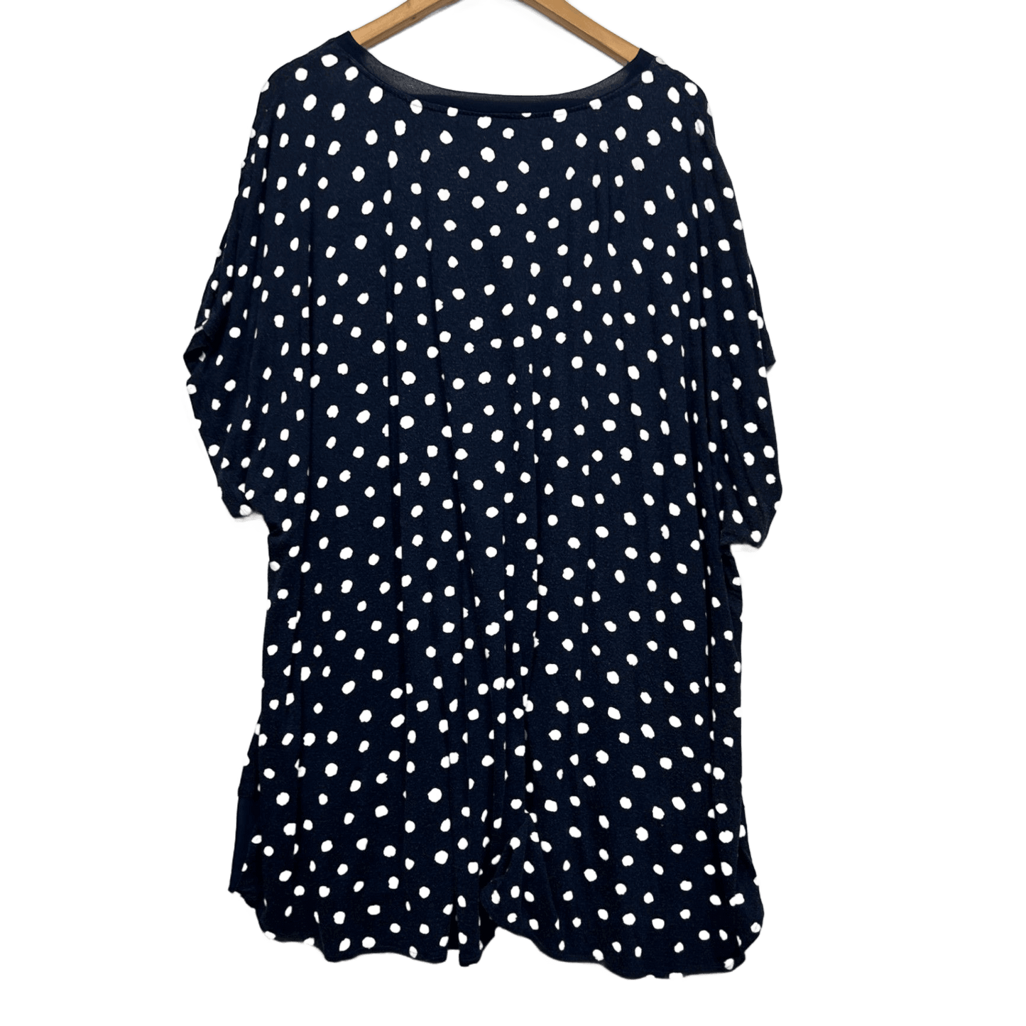 Autograph Navy Blue Viscose Short Sleeve Tunic Top Size 26