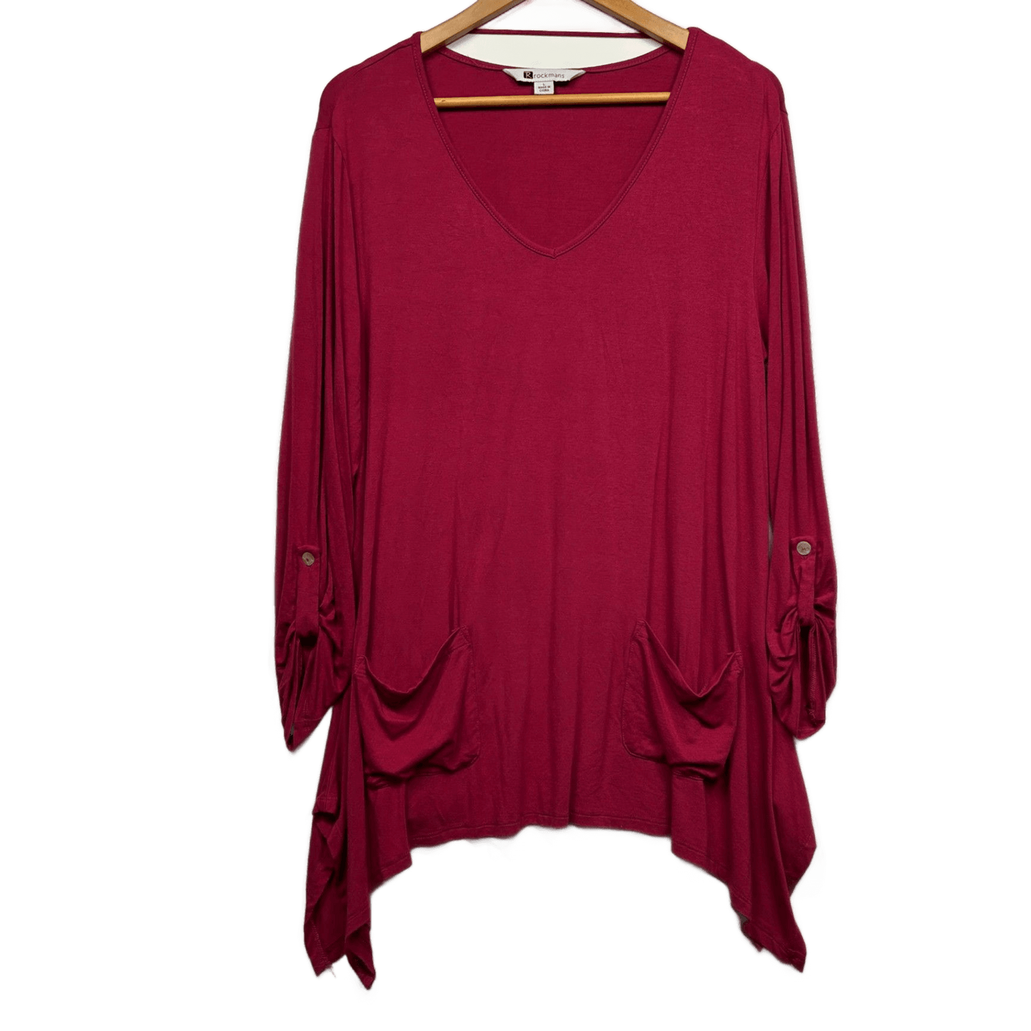 Rockmans Long Sleeve Tunic Top Size 14 Large