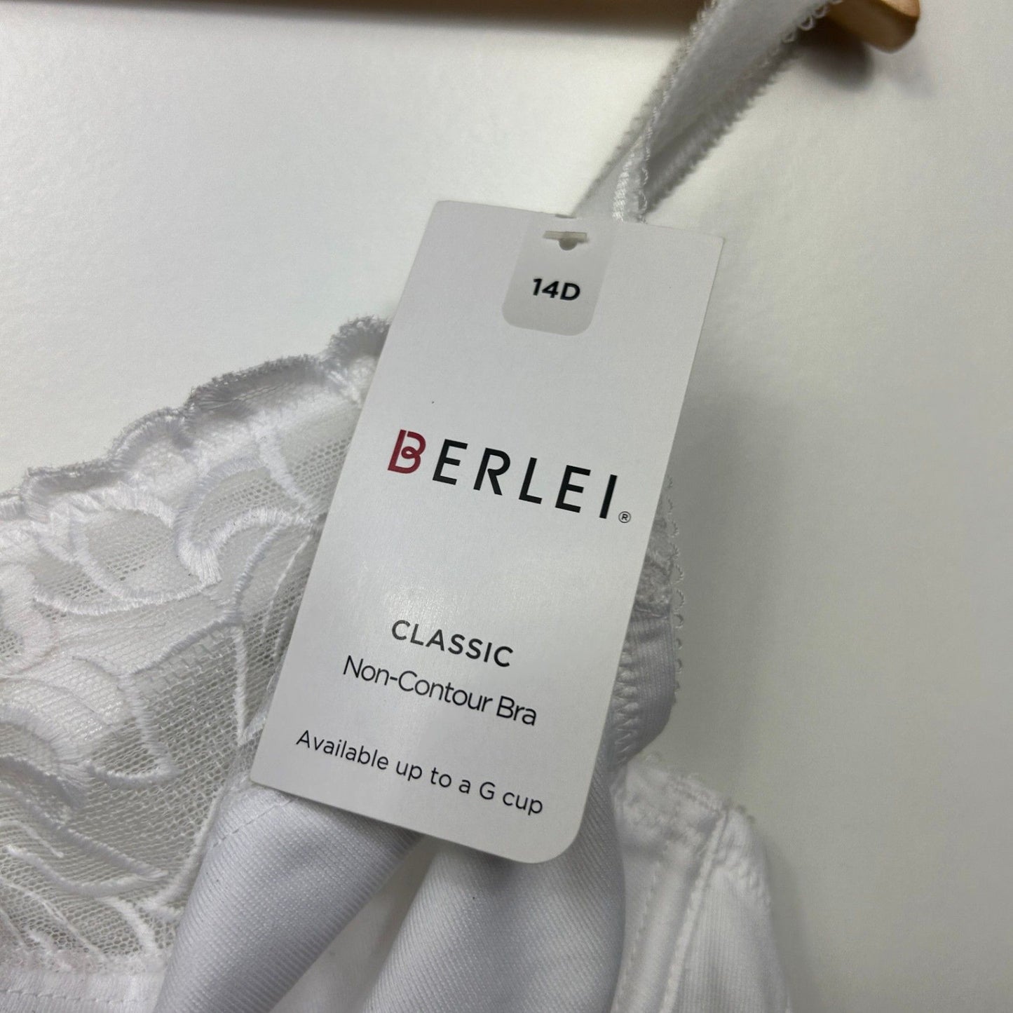 Berlei Classic Non-Contour Bra Women's White 14D Lace Embroidered Underwired