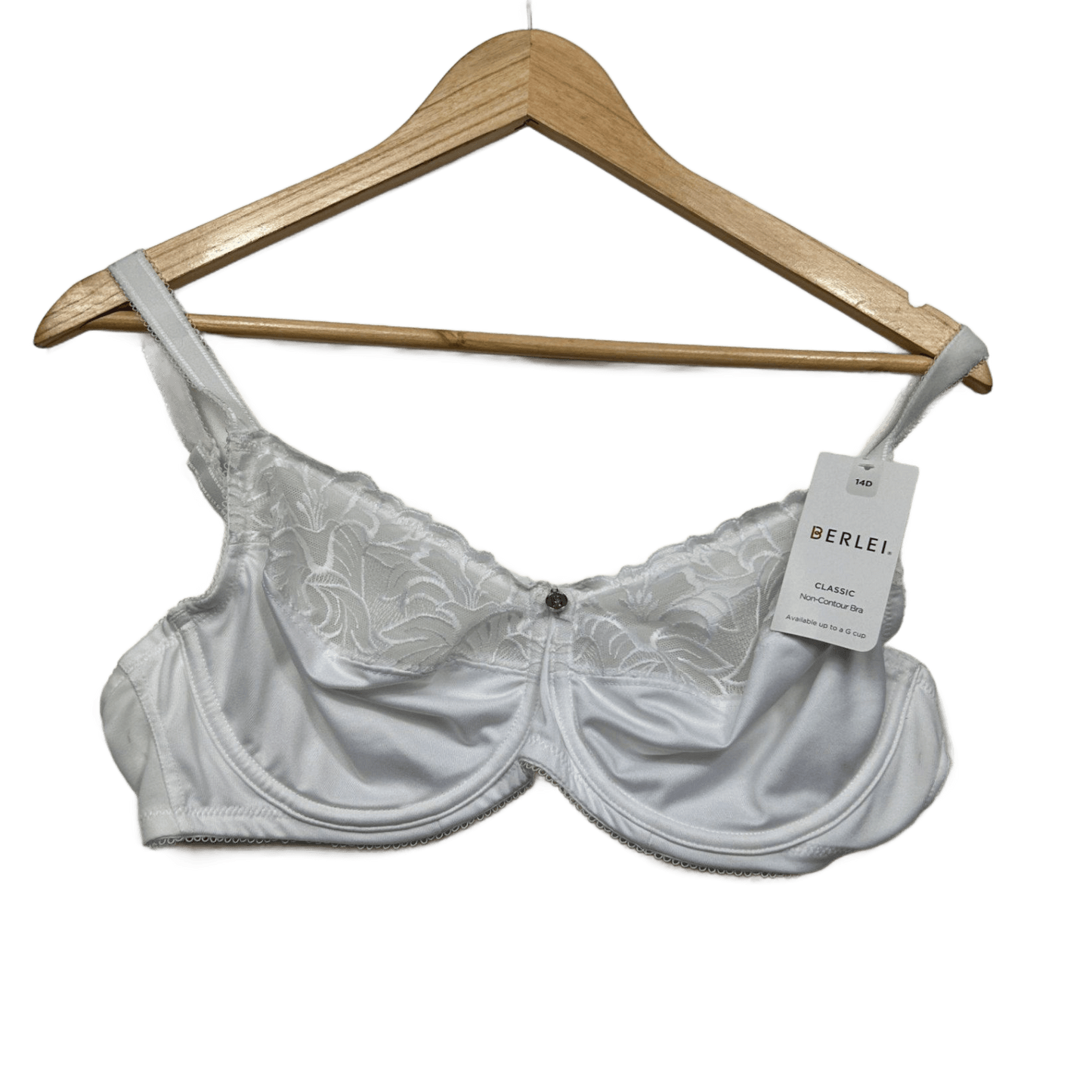 Berlei Classic Non-Contour Bra Women's White 14D Lace Embroidered Underwired