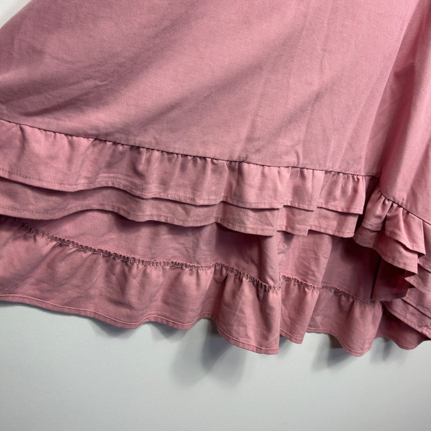 beme Pink Linen Blend 3/4 Sleeve Tunic Top Blouse Size 28