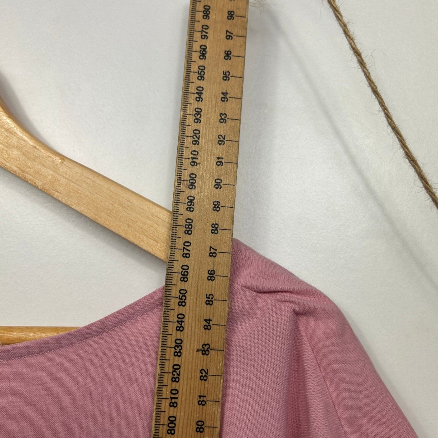 beme Pink Linen Blend 3/4 Sleeve Tunic Top Blouse Size 28