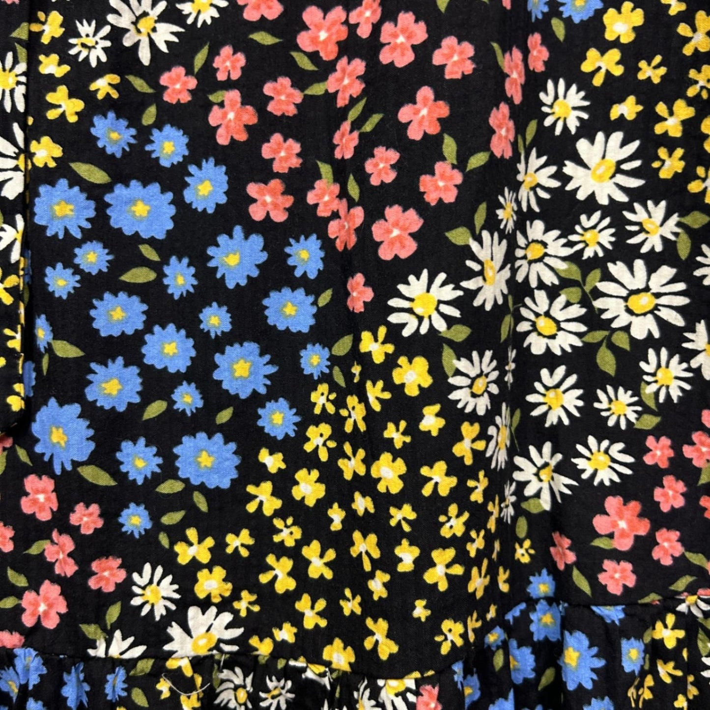 Princess Highway Multicoloured Floral 100% Organic Cotton Maxi Skirt Size 12