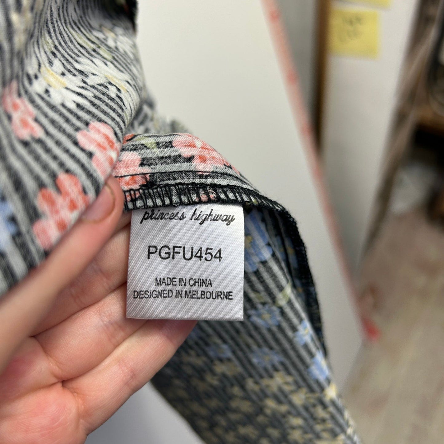 Princess Highway Multicoloured Floral 100% Organic Cotton Maxi Skirt Size 12