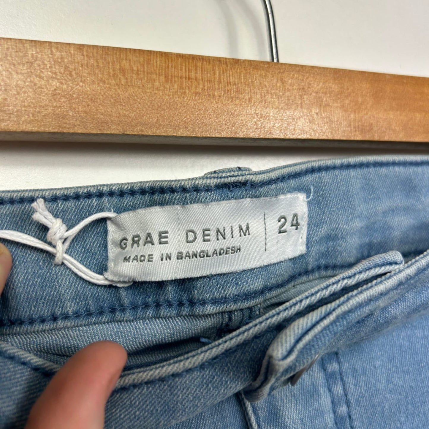 New Suzanne Grae Denim Shorts Blue Cotton Blend Casual Shorts Size 24