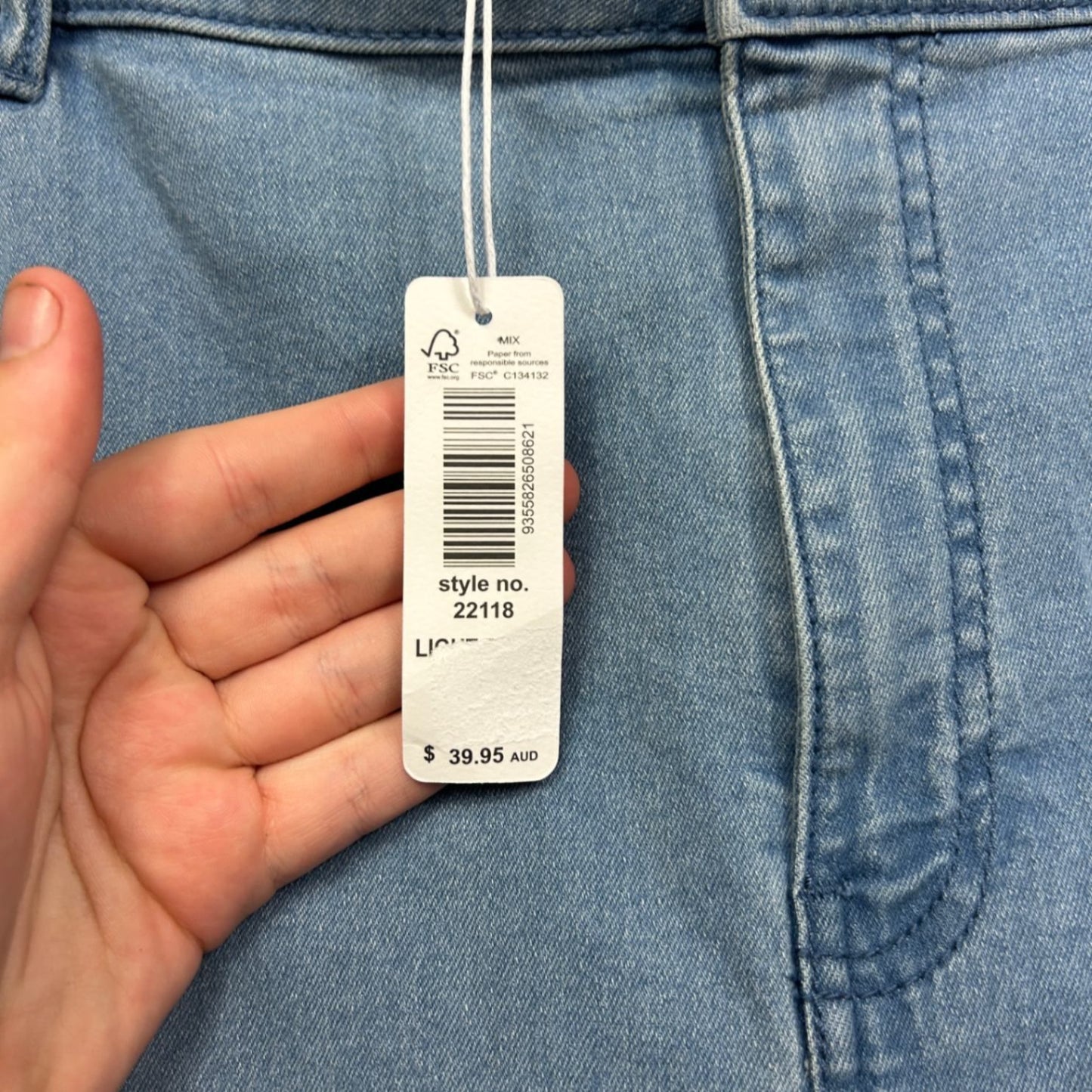 New Suzanne Grae Denim Shorts Blue Cotton Blend Casual Shorts Size 24