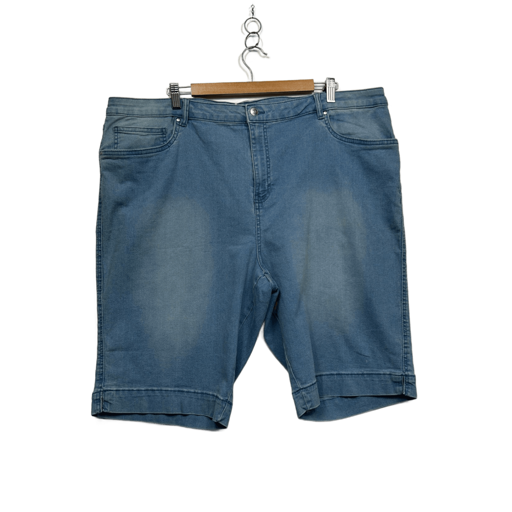 New Suzanne Grae Denim Shorts Blue Cotton Blend Casual Shorts Size 24