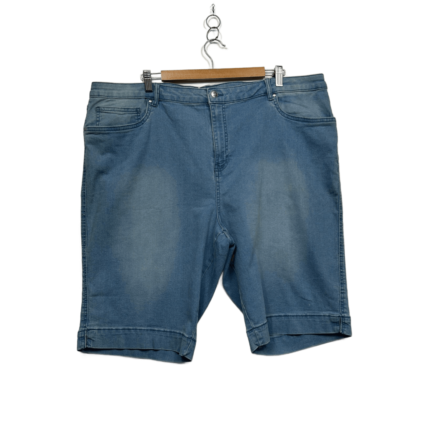 New Suzanne Grae Denim Shorts Blue Cotton Blend Casual Shorts Size 24