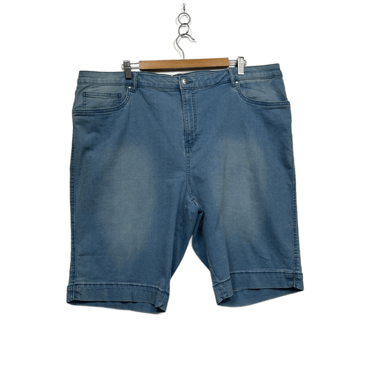 New Suzanne Grae Denim Shorts Blue Cotton Blend Casual Shorts Size 24