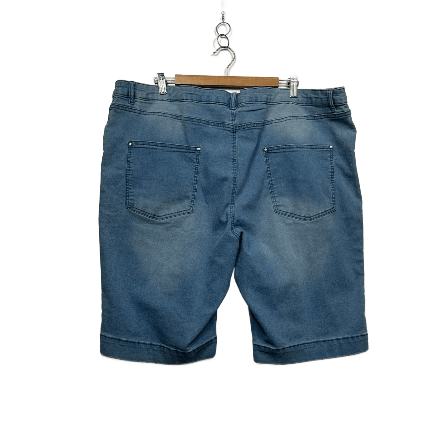 New Suzanne Grae Denim Shorts Blue Cotton Blend Casual Shorts Size 24