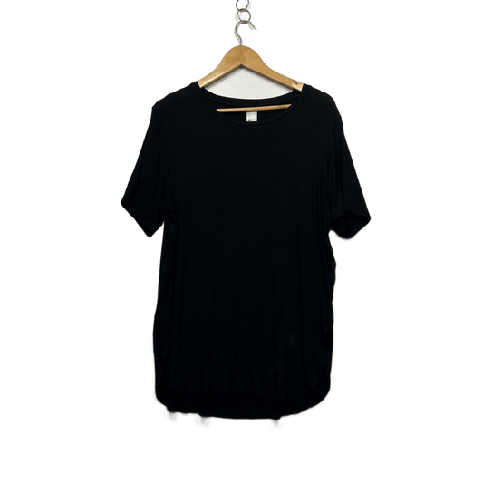 Anko  Black Short Sleeve Round Neck Tunic T-Shirt Size 14