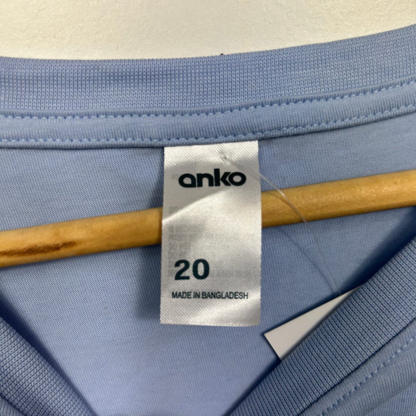 New Anko  Blue Short Sleeve Crew Neck Graphic Tee T-Shirt Size 20