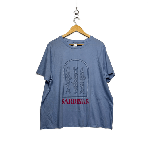 New Anko  Blue Short Sleeve Crew Neck Graphic Tee T-Shirt Size 20