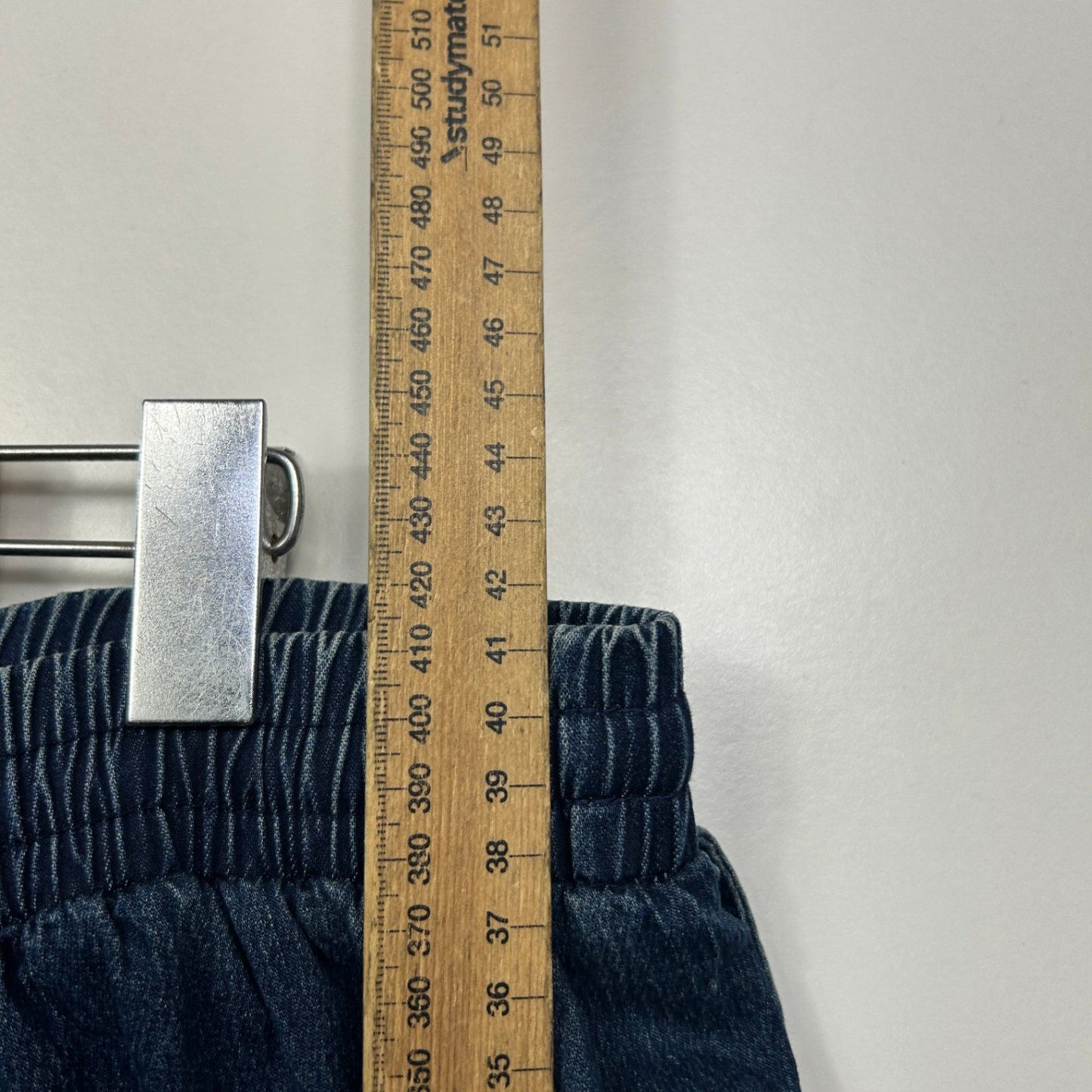 CCX City Chic Blue Cotton Blend Denim Pockets Casual Shorts Size 22 Plus XL