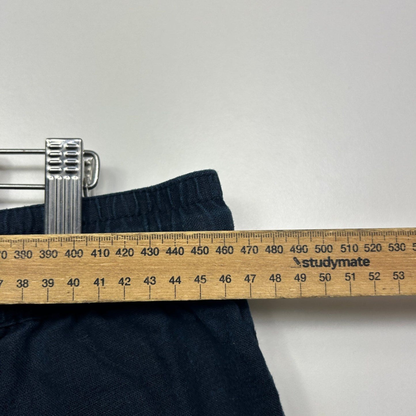 Johnny Bigg Mens Navy Blue Cotton Blend Casual Shorts Size 38