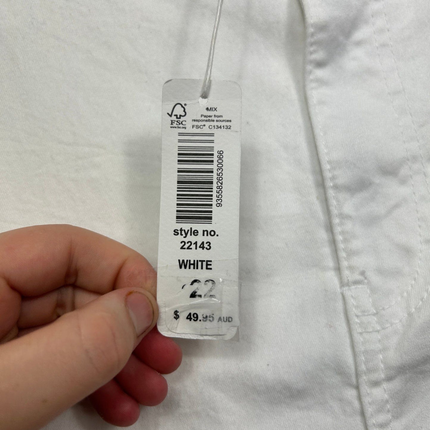 New Suzanne Grae Denim White Cropped Jeans Pants Size 22