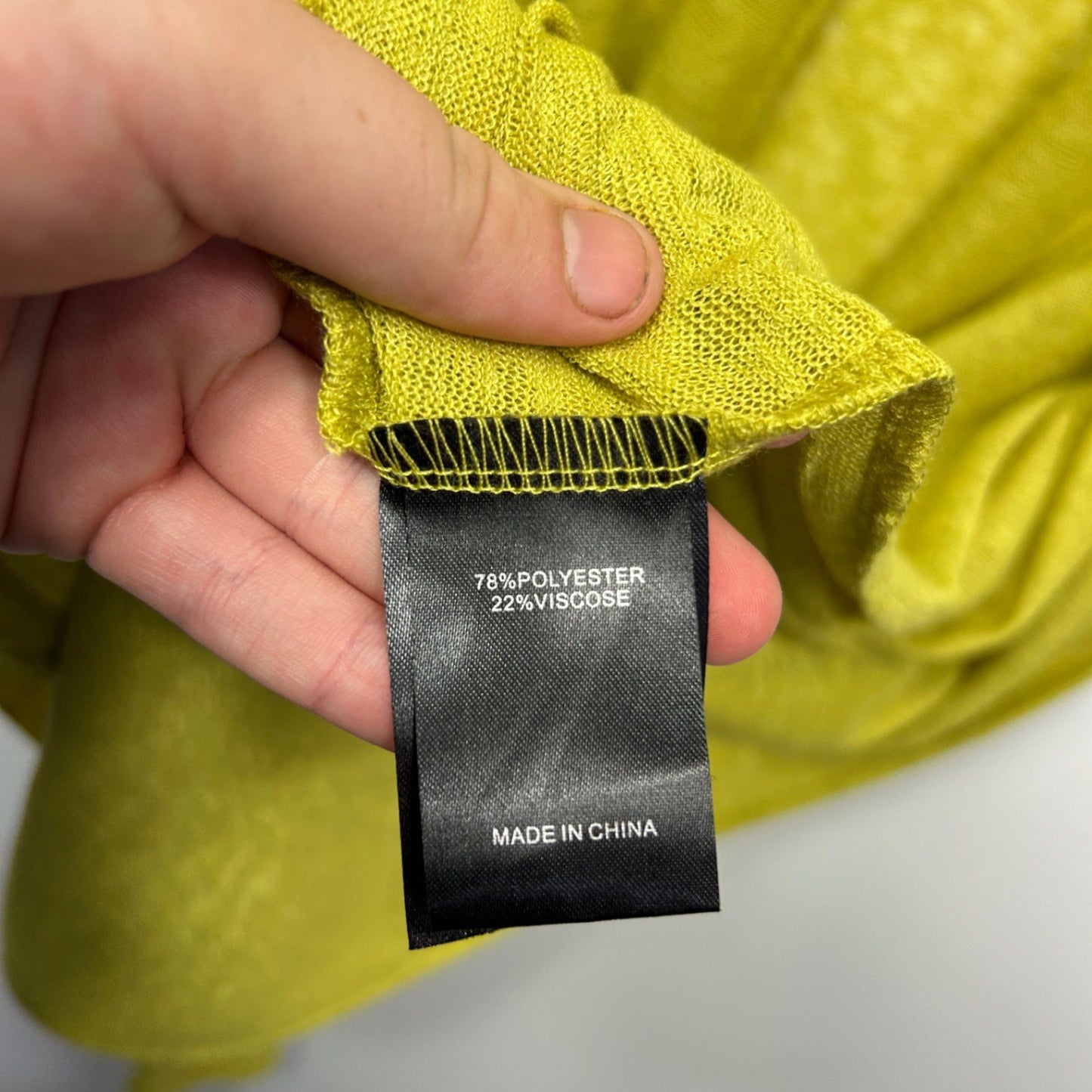 Taking Shape Chartreuse Lime Green  Open Front Longline Knit Cardigan Size 22