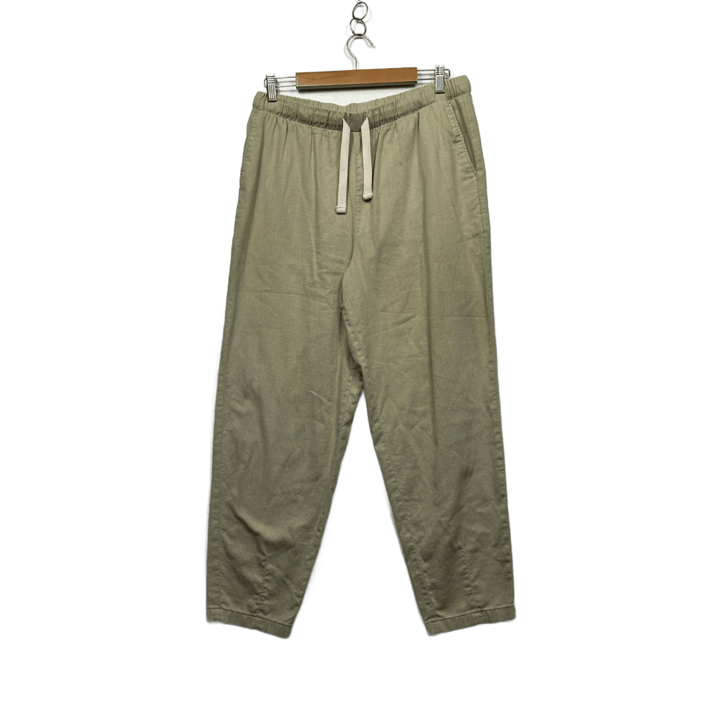 Ariko Womens Beige Drawstring Waist Pockets Casual Pants Size 12