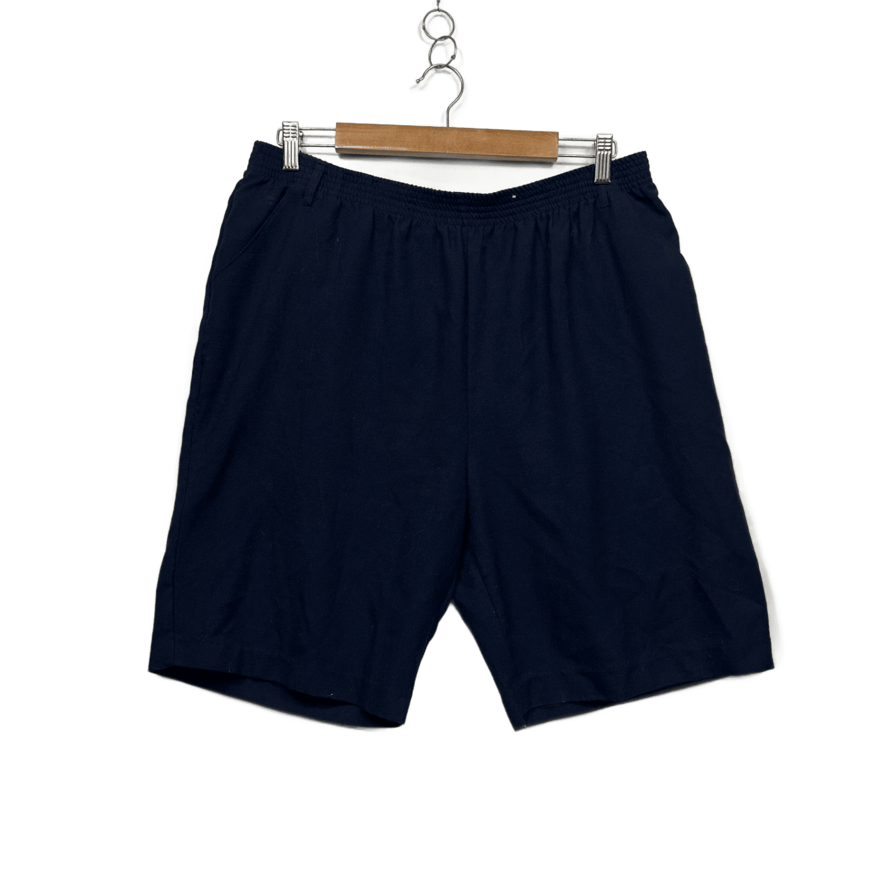 Millers Navy Blue Elastic Waist Pockets Casual Shorts Size 16