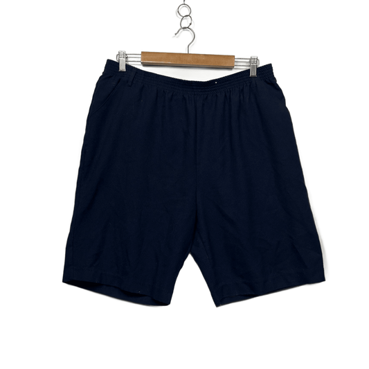 Millers Navy Blue Elastic Waist Pockets Casual Shorts Size 16
