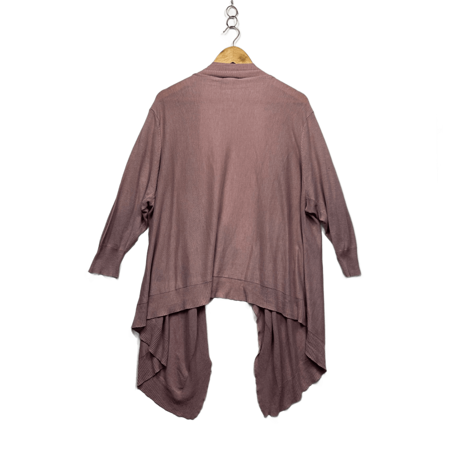 Autograph Pink Open Front Waterfall Cardigan Size 22 Plus XL