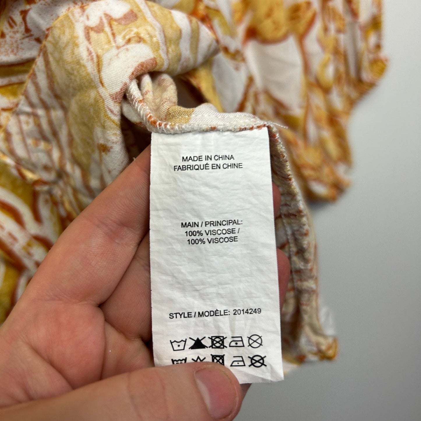 Katies Mustard Billow Long Sleeve Viscose Button Up Top Blouse Size 16