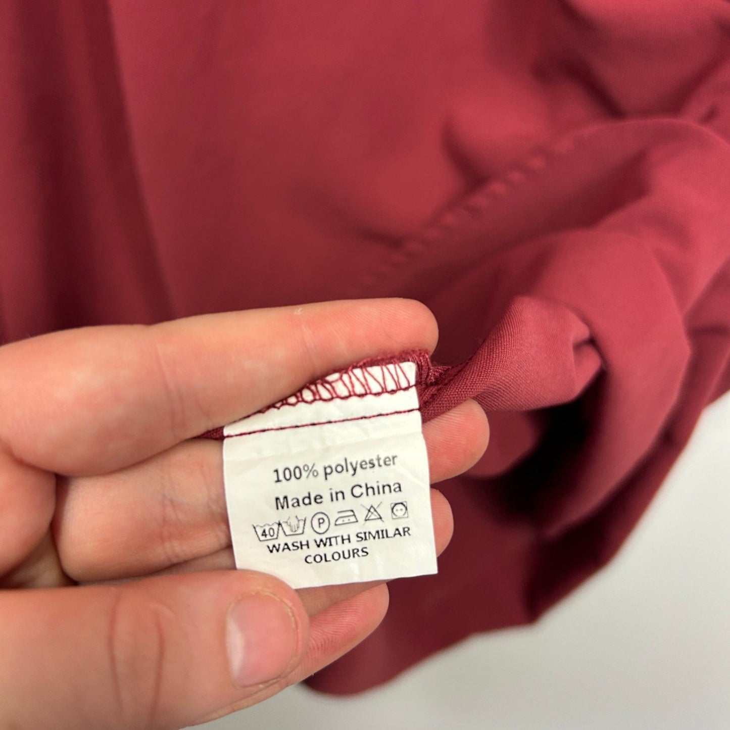YOINS Burgundy 3/4 Knee Tunic Top or Dress Size 18