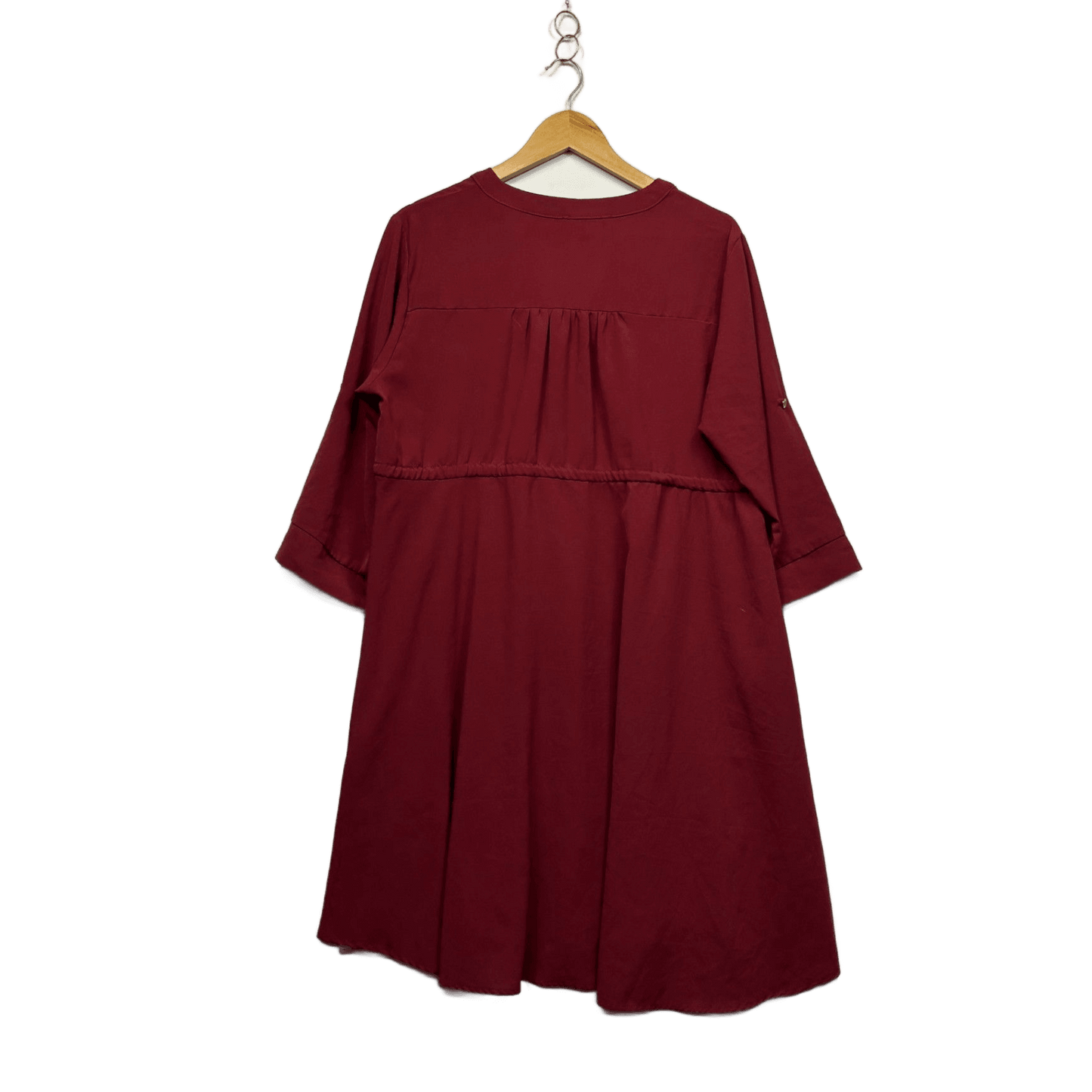 YOINS Burgundy 3/4 Knee Tunic Top or Dress Size 18