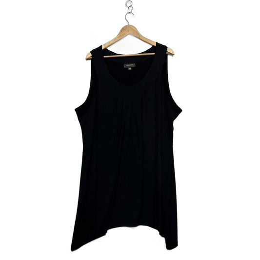 Autograph  Black  Asymmetric Hem Top Tunic Size 26