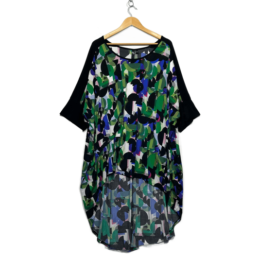 Taking Shape Multicoloured Tunic Top Layer Dress Size 22 Plus XL