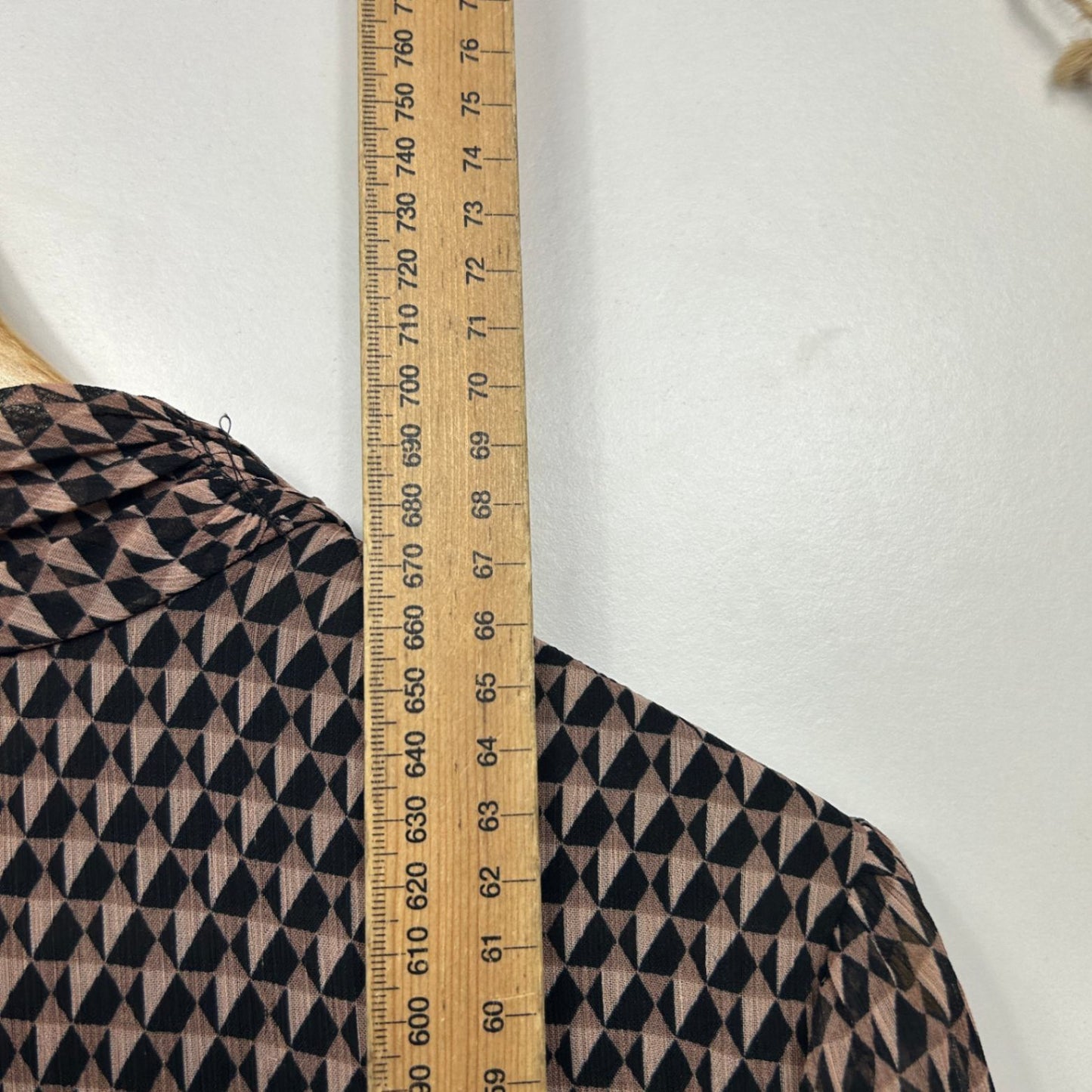 Forever New Women's Black Brown Classic Blouse Top Size 14